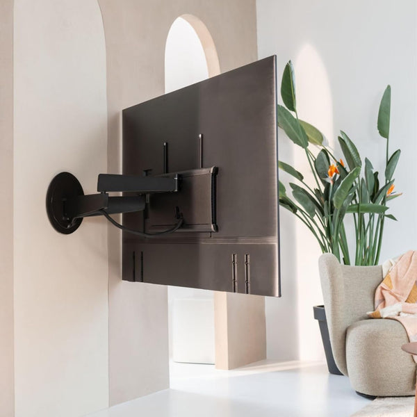 Vogel's TVM 7675 Electric Swiveling TV Wall Mount Bracket for 40-77 Inch TVs, Swivels up to 120°, Holds Max 35 kg TVs, Rotates Via Siri, App Or Remote Control, Universally Compatible
