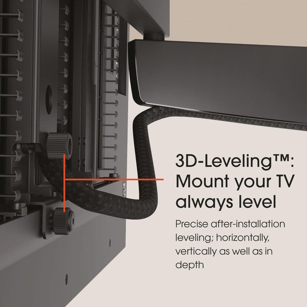 Vogel's TVM 7655 Signature Full-Motion TV Wall Mount for 40-77 Inch TVs, Premium DesignMount, TV Bracket Swivels up to 120°, Max. 35 kg, VESA 200x100 up to 600x400