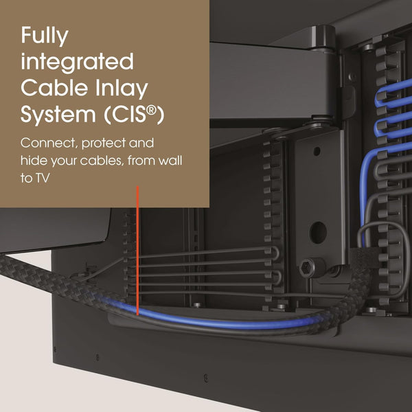 Vogel's TVM 7655 Signature Full-Motion TV Wall Mount for 40-77 Inch TVs, Premium DesignMount, TV Bracket Swivels up to 120°, Max. 35 kg, VESA 200x100 up to 600x400