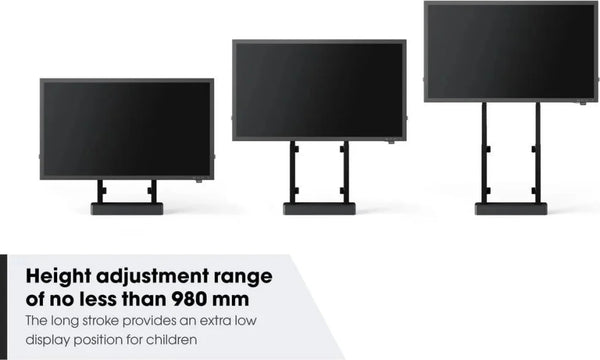 Vogel's RISE 2005 Motorised Display Lift Floor-Wall Solution is Suitable for Displays of up to 86" with a Maximum Weight of 120kg