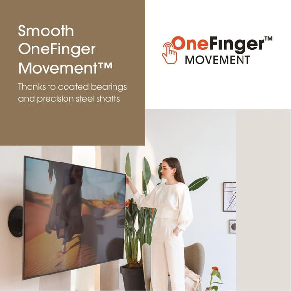 Vogel's TVM 7655 Signature Full-Motion TV Wall Mount for 40-77 Inch TVs, Premium DesignMount, TV Bracket Swivels up to 120°, Max. 35 kg, VESA 200x100 up to 600x400