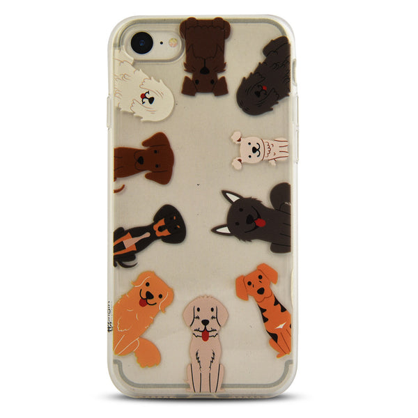 iOrigin iPhone 7 & 7 Plus Clear Silicone Case - Dogs