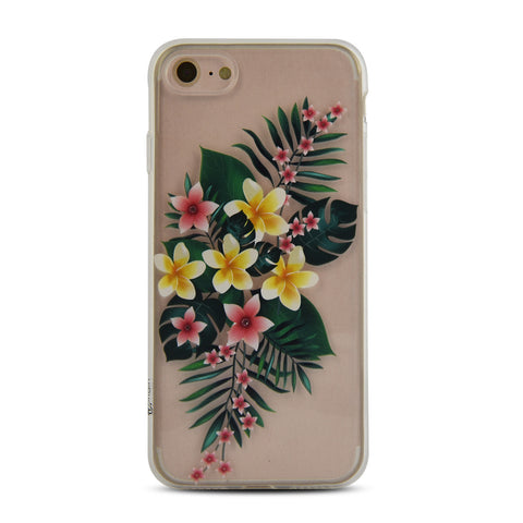 iOrigin iPhone 7 & 7 Plus Clear Silicone Case - Colorful Flowers