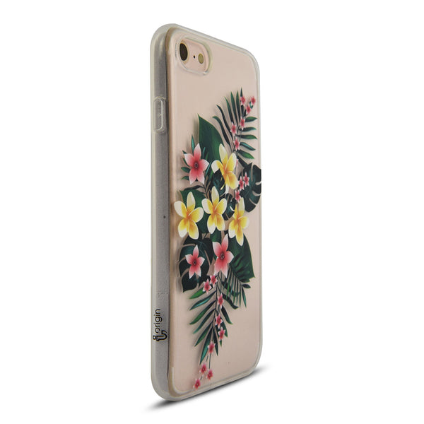iOrigin iPhone 7 & 7 Plus Clear Silicone Case - Colorful Flowers
