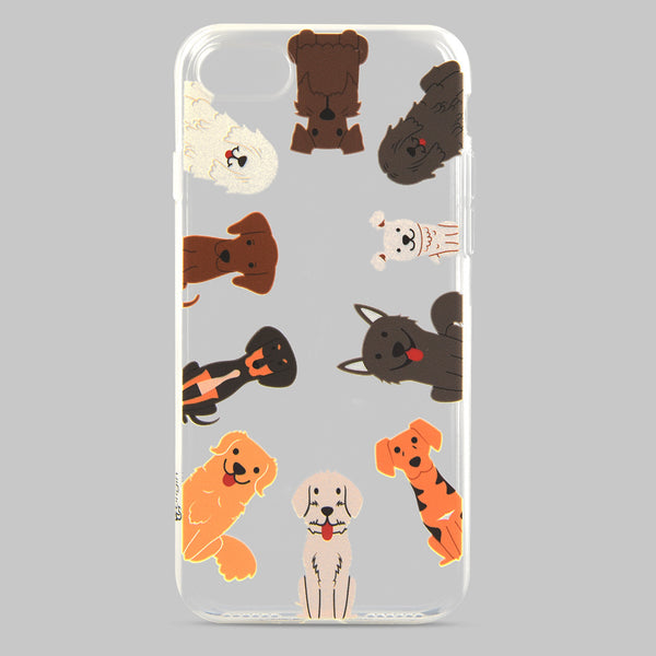 iOrigin iPhone 7 & 7 Plus Clear Silicone Case - Dogs