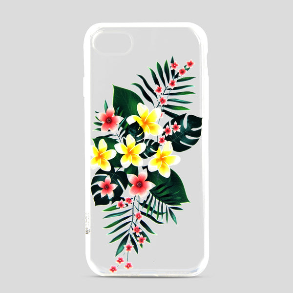 iOrigin iPhone 7 & 7 Plus Clear Silicone Case - Colorful Flowers