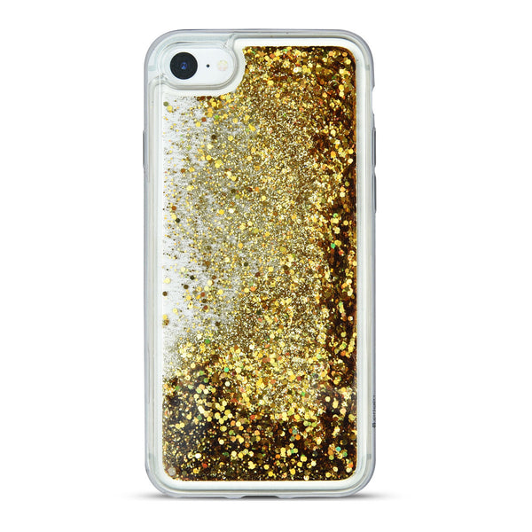 iOrigin iPhone 7 / iPhone 7 Plus Clear Glitter Case - Gold Sprinkles