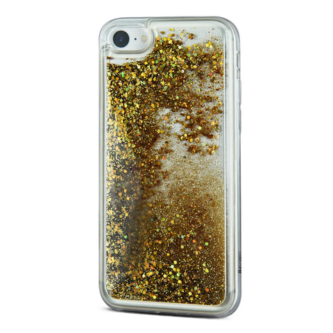 iOrigin iPhone 7 / iPhone 7 Plus Clear Glitter Case - Gold Sprinkles