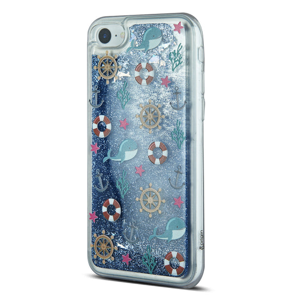 iOrigin iPhone 7 / iPhone 7 Plus Clear Glitter Case - Dolphin