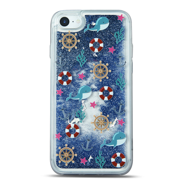 iOrigin iPhone 7 / iPhone 7 Plus Clear Glitter Case - Dolphin