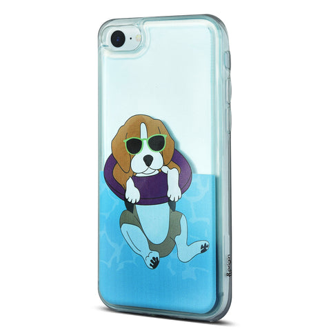 iOrigin iPhone 7 / iPhone 7 Plus Clear Glitter Case - Dog Pool