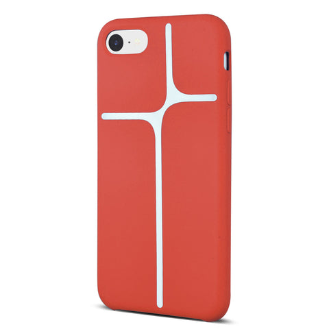 iOrigin iPhone 7 & 7 Plus Geometric Silicone Case - Red