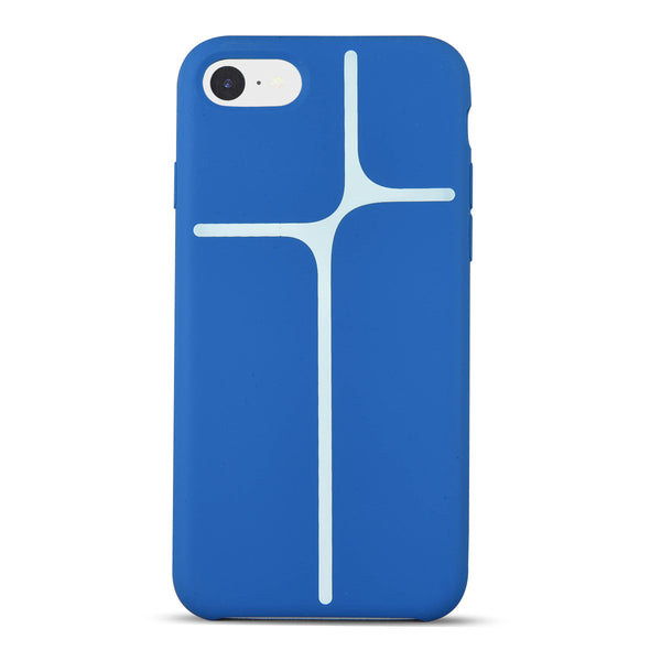 iOrigin iPhone 7 & 7 Plus Geometric Silicone Case - Blue