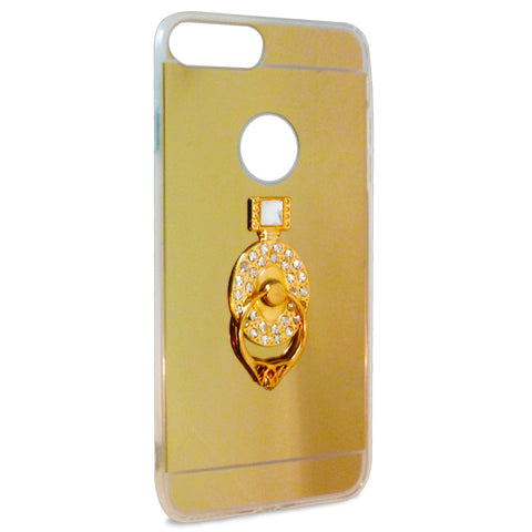 iOrigin iPhone 7 & 7 Plus Gold Mirror Case with Ring Stand/Holder - Bottle