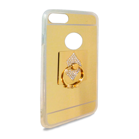 iOrigin iPhone 7 & 7 Plus Gold Mirror Case with Ring Stand/Holder - Lips