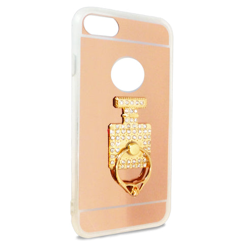 iOrigin iPhone 7 & 7 Plus Rose Gold Mirror Case with Ring Stand/Holder - Bottle