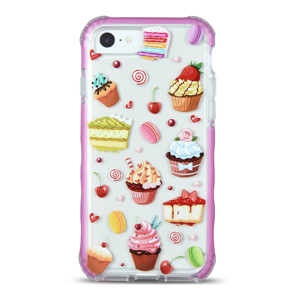 iOrigin iPhone 7 / iPhone 7 Plus Clear Bumper Case - Many Cakes