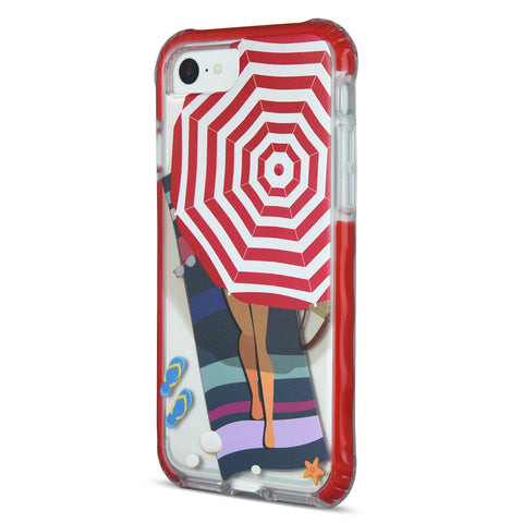 iOrigin iPhone 7 / iPhone 7 Plus Clear Bumper Case - Girl Tanning