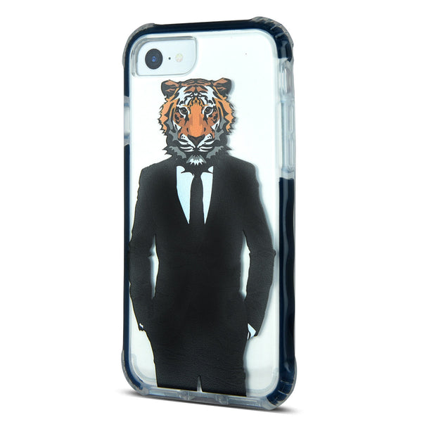 iOrigin iPhone 7 / iPhone 7 Plus Clear Bumper Case - Man Tiger