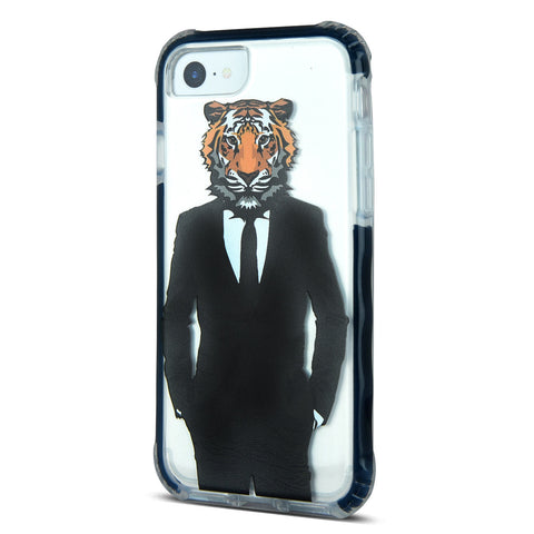 iOrigin iPhone 7 / iPhone 7 Plus Clear Bumper Case - Man Tiger