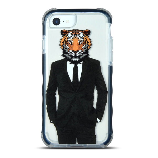 iOrigin iPhone 7 / iPhone 7 Plus Clear Bumper Case - Man Tiger