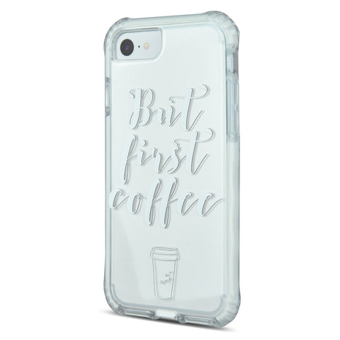iOrigin iPhone 7 / iPhone 7 Plus Clear Bumper Case - But First Coffee
