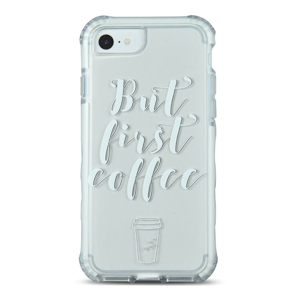 iOrigin iPhone 7 / iPhone 7 Plus Clear Bumper Case - But First Coffee