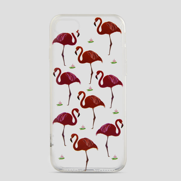 iOrigin iPhone 7 & 7 Plus Clear Silicone Case - Flamingo
