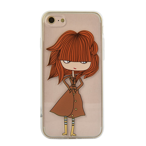iOrigin iPhone 7 & 7 Plus Clear Silicone Case - Girl