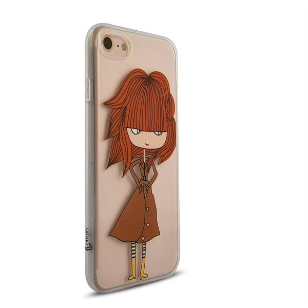 iOrigin iPhone 7 & 7 Plus Clear Silicone Case - Girl