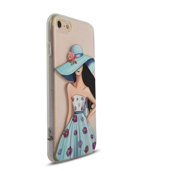 iOrigin iPhone 7 & 7 Plus Clear Silicone Case - Lady Blue