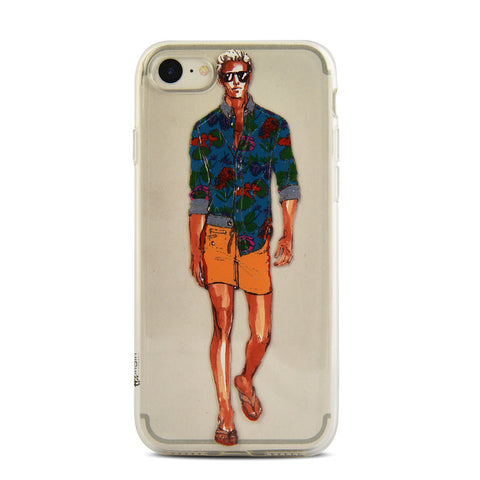 iOrigin iPhone 7 & 7 Plus Clear Silicone Case -Man Walking