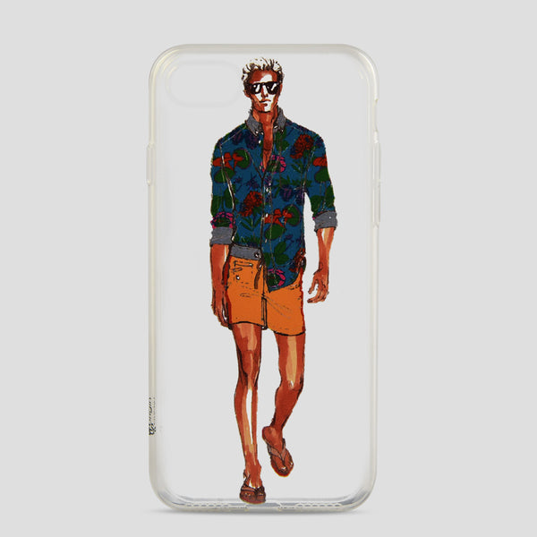 iOrigin iPhone 7 & 7 Plus Clear Silicone Case -Man Walking
