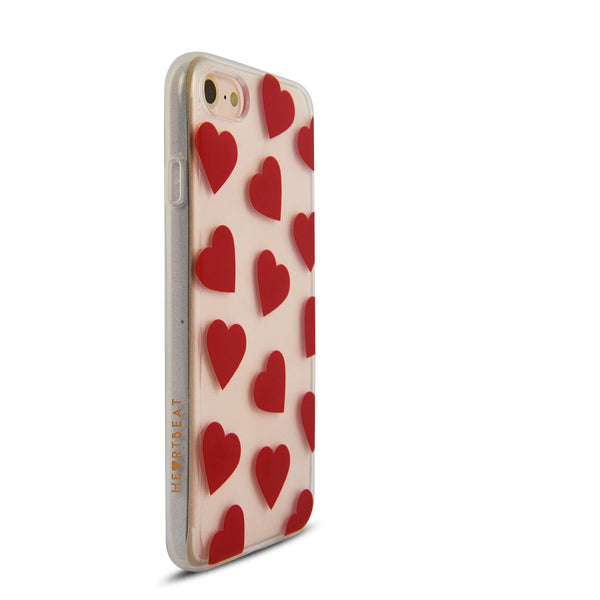 HeartBeat iPhone 7 & 7 Plus Clear Silicone Case - Heart