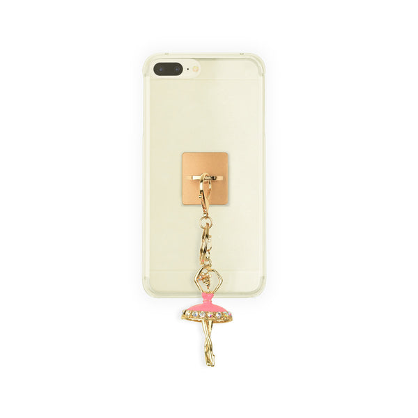 iOrigin Ring Grip/ Kick Stand + Acrylic Diamonds Key Chain Charm for Mobile Phones & Tablets