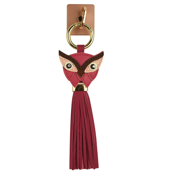 iOrigin Ring Grip/ Kick Stand + Faux Leather Owl with Tassel Keychain for Mobile Phones & Tablets