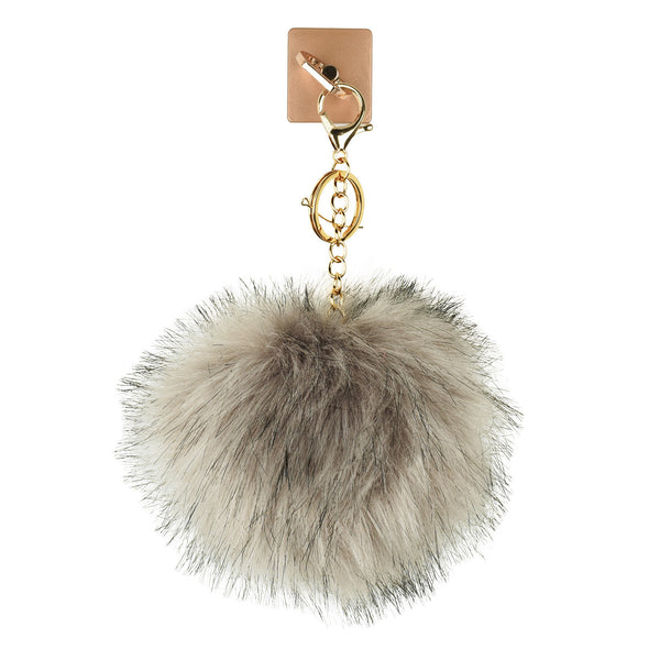 iOrigin Ring Grip/ Kick Stand + Furry Ball Keychain for Mobile Phones & Tablets