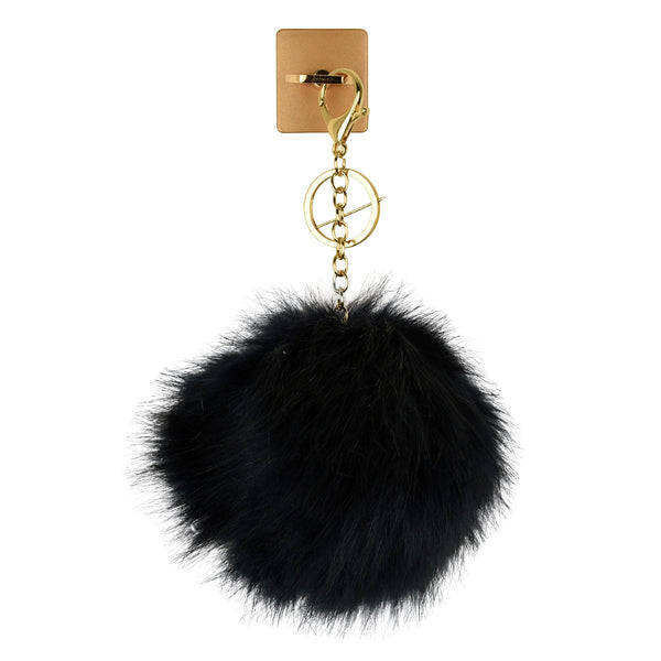 iOrigin Ring Grip/ Kick Stand + Furry Ball Keychain for Mobile Phones & Tablets