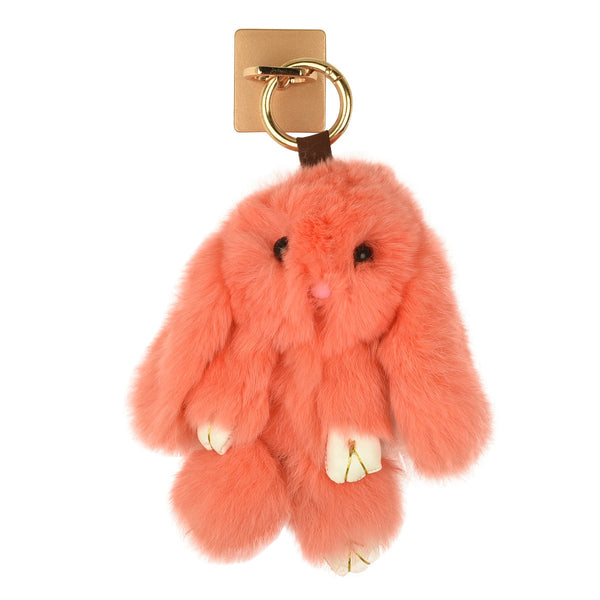 iOrigin Ring Grip/ Kick Stand + Furry Plush Bunny Toy Key Chain for Mobile Phones & Tablets