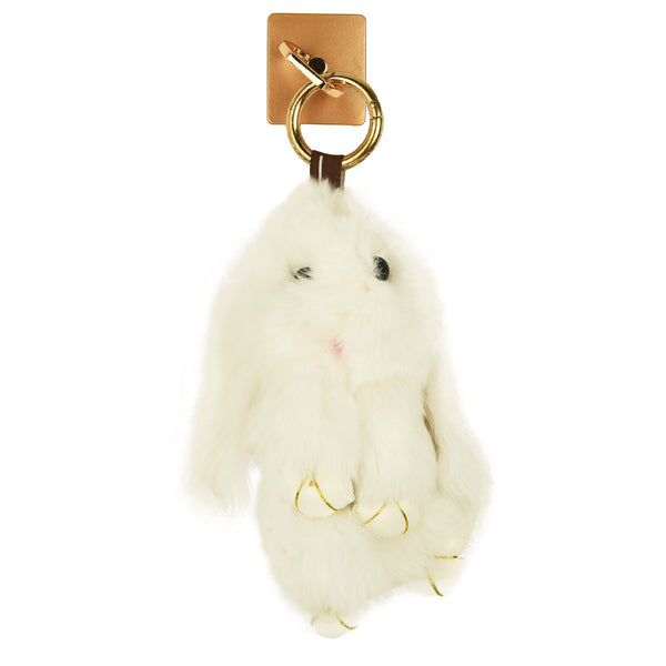 iOrigin Ring Grip/ Kick Stand + Furry Plush Bunny Toy Key Chain for Mobile Phones & Tablets