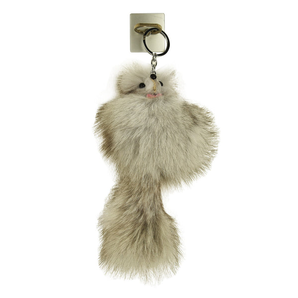iOrigin Ring Grip/ Kick Stand + Furry Plush Fox Toy Key Chain for Mobile Phones & Tablets