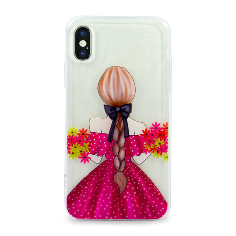 iOrigin iPhone X Cases Clear Flexible Soft TPU Back Cover (Daisies)
