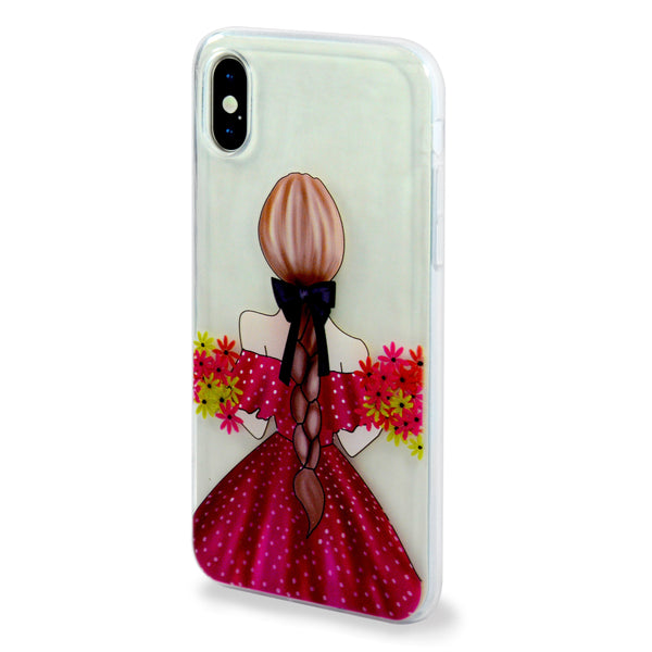 iOrigin iPhone X Cases Clear Flexible Soft TPU Back Cover (Daisies)