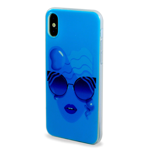iOrigin iPhone X Cases Flexible Soft TPU Back Cover (Cyanopsia)