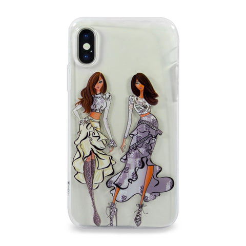 iOrigin iPhone X Cases Clear Flexible Soft TPU Back Cover (Twinsies)