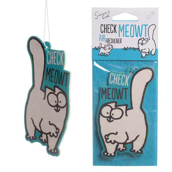 Simon's Cat Check Meowt Vanilla Air Freshener