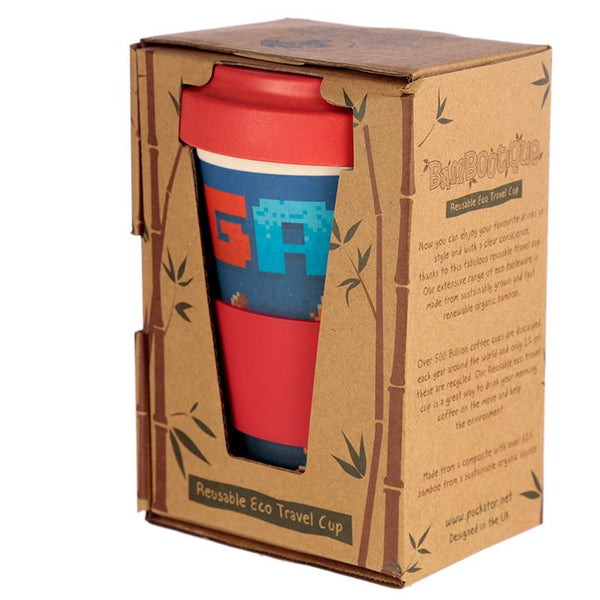 Bambootique Eco Friendly Game Over Design Travel Mug
