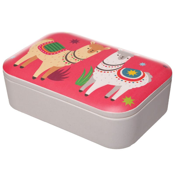 Bambootique Eco Friendly Llamapalooza Reusable Lunch Box