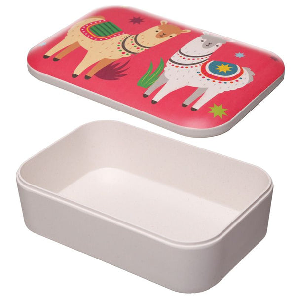Bambootique Eco Friendly Llamapalooza Reusable Lunch Box
