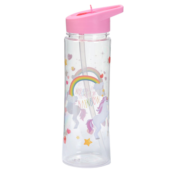 Water Bottle 500Ml - Enchanted Rainbows Unicorn